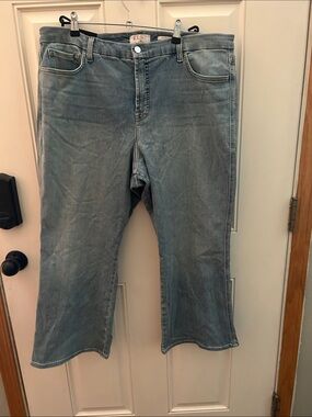 Jen7 by 7 For All Mankind Light Blue Cropped Ankle Jeans